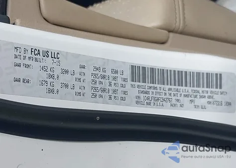 2015 Jeep Grand Cherokee Limited from USA, damaged, VIN 1C4RJFBG0FC942767